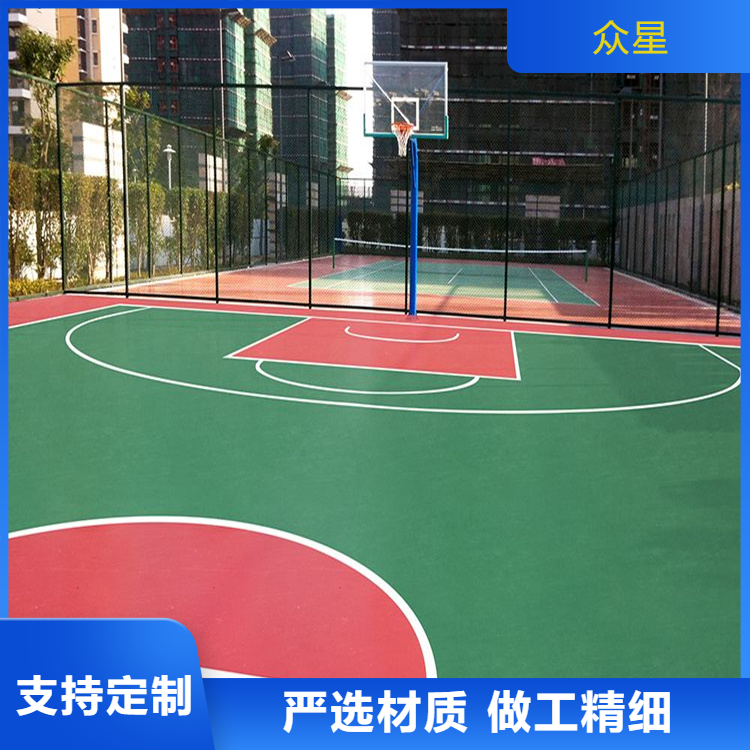 常州市EPDM颗粒篮球场硅PU - 价格